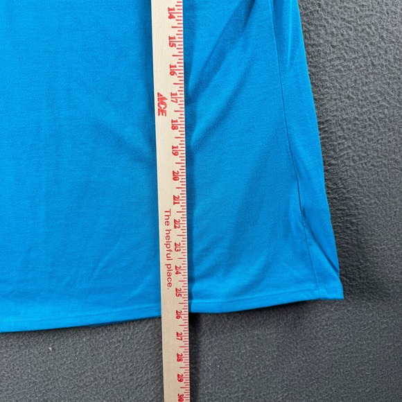 The North Face Shirt Women L Blue V-Neck VaporWick Running Gym Athletic - Picture 6 of 10